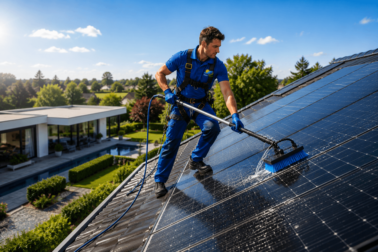 Zonnepanelen reinigen